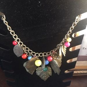 Necklace with leaves
